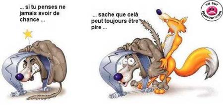 voir la vie du bon côté....